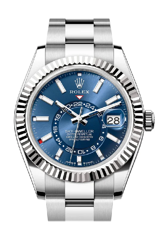 Find Classic Rolex Watches Here –Rolex Sky Dweller 42 Blue Dial Stainless Steel Oyster Mens Watch 336934