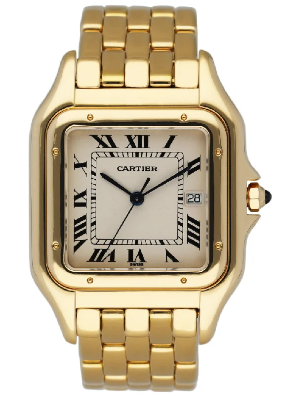 Shop Cartier Watches for the Ultimate Statement –Cartier Panthere Jumbo 18K Yellow Gold Mens Watch