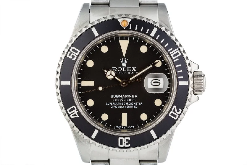 Discover Rolex Watches for the True Watch Collector –1982 Rolex Submariner 16800 Matte dial