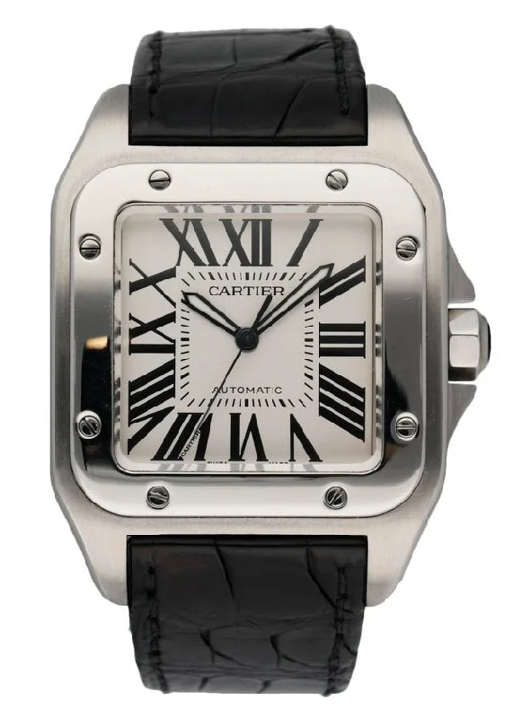 Find Exclusive Cartier Models for Timeless Style –Cartier Santos-100 2656 Men's XL Watch Box & Papers