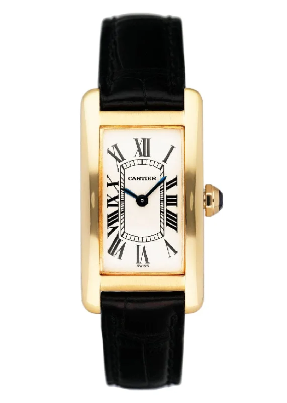 Cartier Watches: Designed for the Modern Gentleman –Cartier  Tank Americaine W2601556 Yellow Gold Ladies Watch