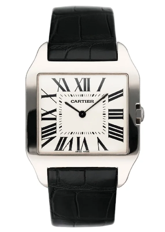 Cartier Watches: A Legacy of Precision –Cartier Santos Dumont W2007051 18K White Gold Mens Watch