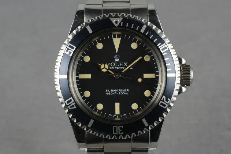 Shop Iconic Rolex Watches Today –1981 Rolex Submariner  5513 with Maxi Mark V Dial