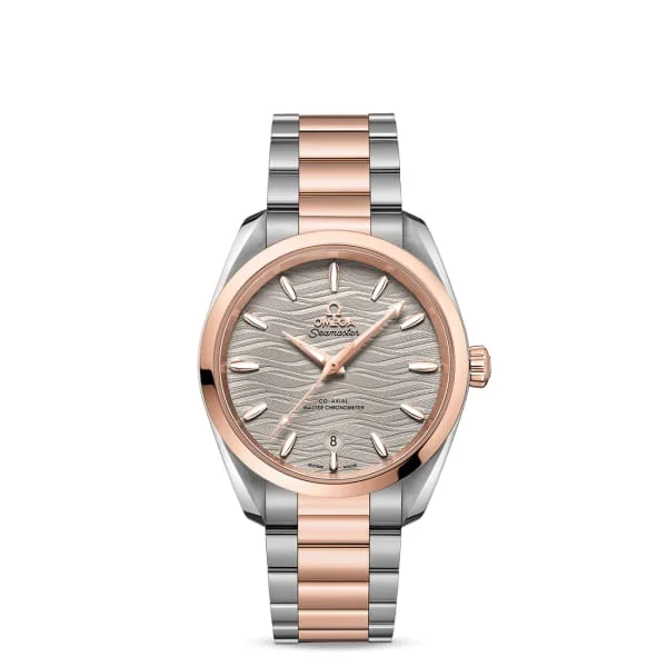 Omega Watches: Designed for the Sophisticated –Omega Seamaster 38mm Watch - Ref: 220.20.38.20.06.001 - Grey Index Dial, Two Tone Stainless Steel & 18K Rose Gold Bracelet