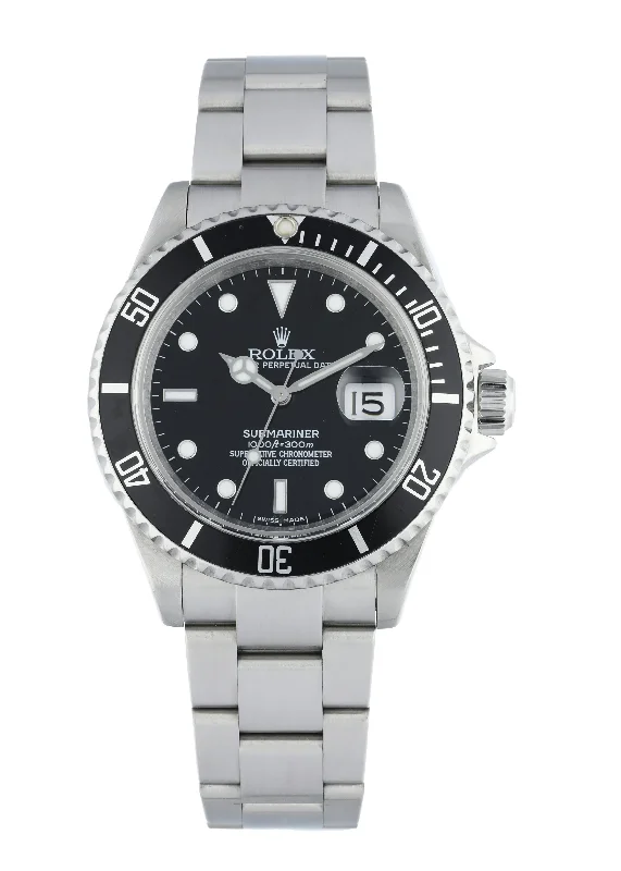 Rolex Watches: The Art of Timekeeping –Rolex Submariner 16610 Engraved Rehaut Men's Watch