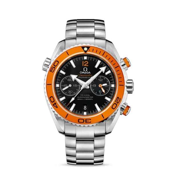 Discover the Best Omega Watches for Collectors –Omega Seamaster 46mm Watch - Ref: 232.30.46.51.01.002 - Black Chronograph Index Dial, Stainless Steel Bracelet