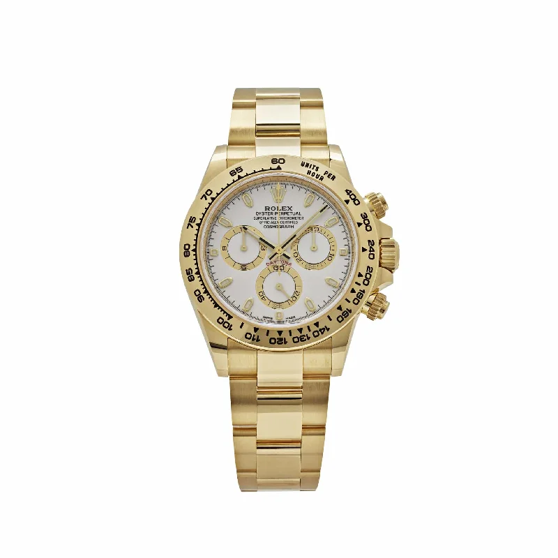 Rolex Watches: Designed for Luxury and Excellence –Rolex Daytona 116508 Yellow Gold White Dial (2021)