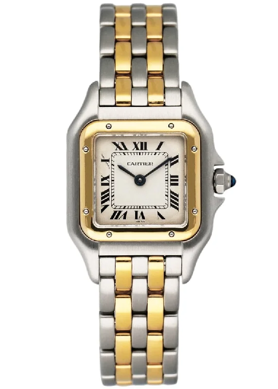 Shop Cartier Watches for Legendary Craftsmanship –Cartier Panthere W25029B6 Two Rows Ladies Watch