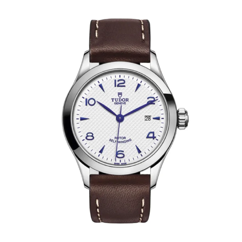 Tudor Watches: Iconic Timepieces for Every Taste –Tudor 1926 28mm | Brown leather strap | Opaline and blue dial | Ladies Watch M91350-0010