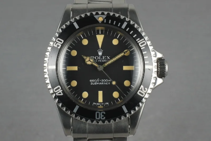 Discover Classic Rolex Timepieces Now –1967 Rolex Submariner 5513 with Box and Papers