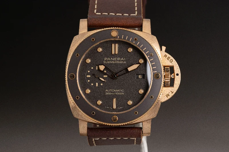 Rolex Watches: Luxury You Can Afford –2021 Panerai PAM00968 Bronze Submersible Automatic Full Set, Booklets, Straps, Tool & Papers