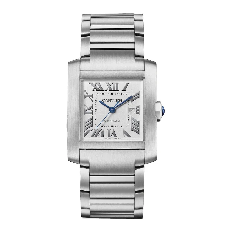 Find the Perfect Cartier Watch –Cartier Tank Francaise 36.7mm Watch - Ref: WSTA0067 - Silver Roman Dial, Stainless Steel Bracelet