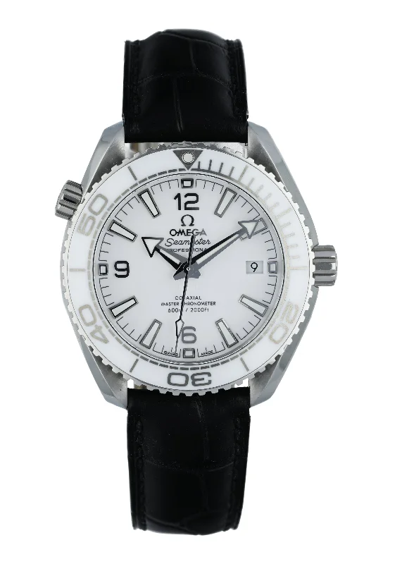 Shop Omega Watches for Timeless Design –Omega Seamaster Planet Ocean 215.33.40.20.04.001 White Ceramic Watch