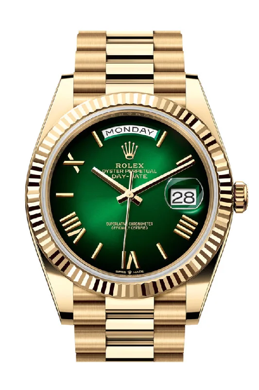 Discover Your Ideal Rolex Watch –Rolex Day-Date 40 Ombré Dial 18K Yellow Gold President Men's Watch 228238