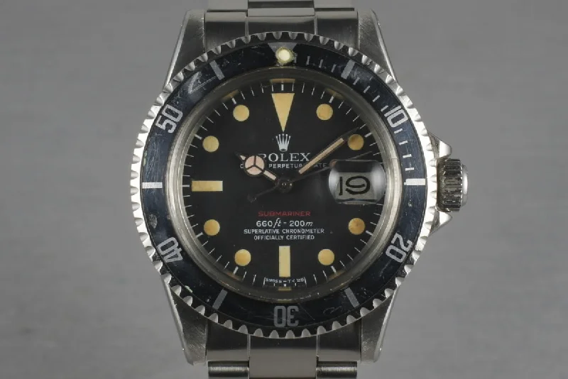 Shop the Best Rolex Watches Available Online –1972 Rolex Red Submariner 1680 Mark V