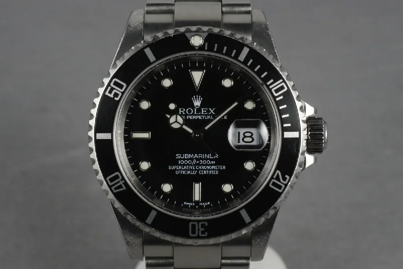 Iconic Rolex Watches for Every Collector –2001 Rolex Submariner 16610 Box and Papers