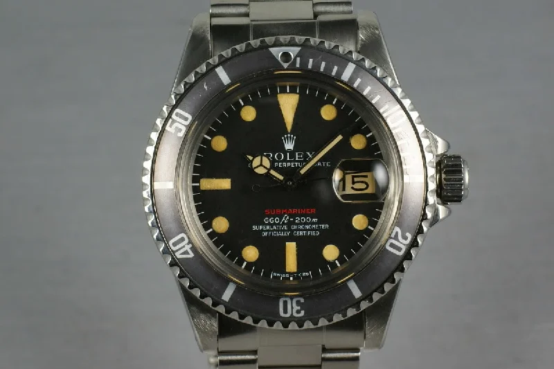 Rolex Watches: Crafted for Perfection and Luxury –Rolex Red Submariner 1680 Dark Cream Marker and Purple/Ghost Gray insert