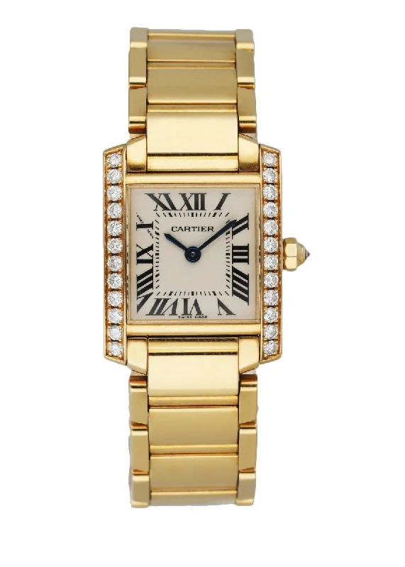 Discover the Latest in Cartier Watch Design –Cartier Tank Francaise 2385 18k Yellow Gold Diamond Ladies Watch