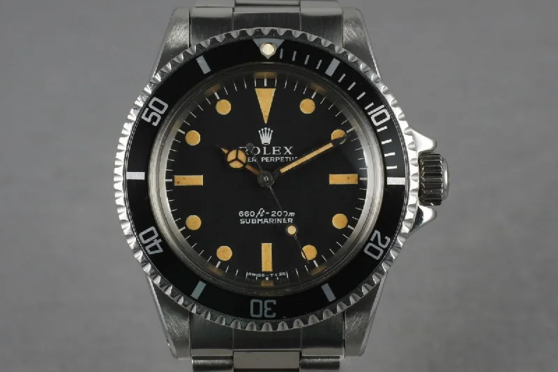 Find Iconic Rolex Watches for Every Wrist –1970 Rolex Submariner 5513 with Orange Lume