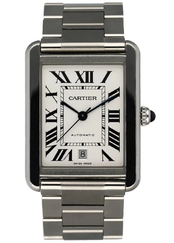 Shop Cartier Watches for Legendary Craftsmanship –Cartier Tank Solo W5200028 XL Men's Watch Box & Papers