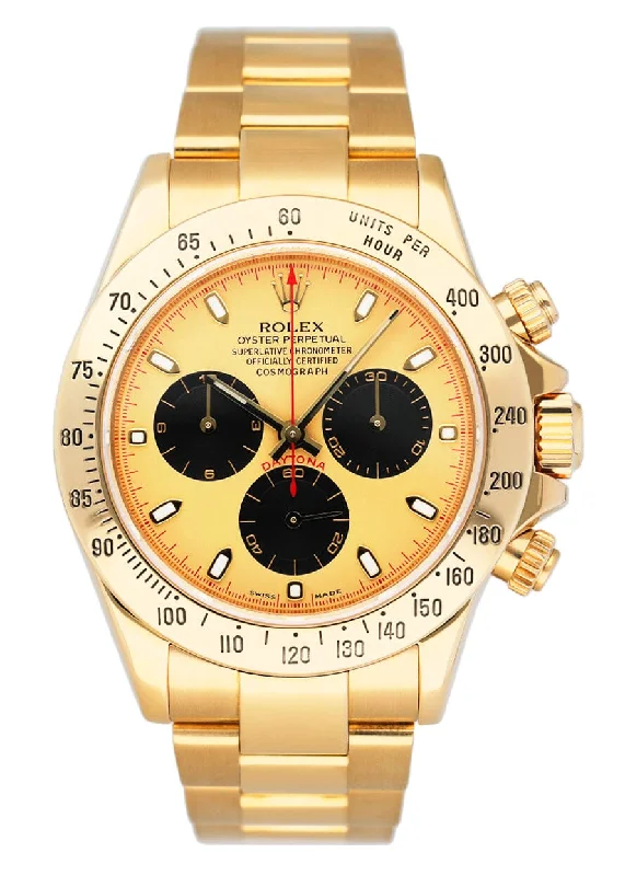 Find Iconic Rolex Models with Precision Engineering –Rolex Daytona 116528 Champagne Dial Mens Watch Box Papers