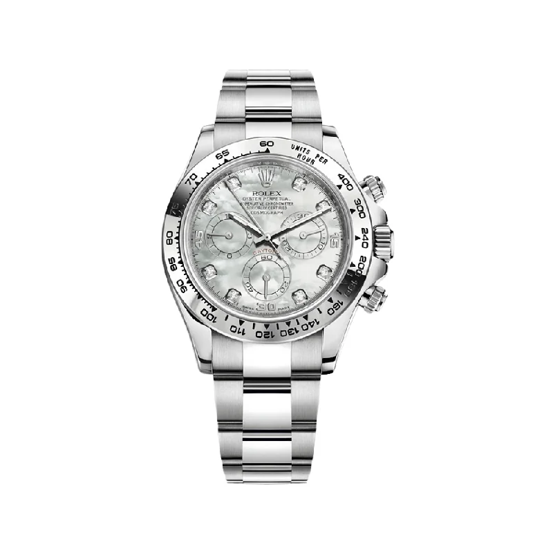 Discover the Latest Rolex Models Now –Rolex Daytona 116509 White Gold Mother Of Pearl Diamond Dial