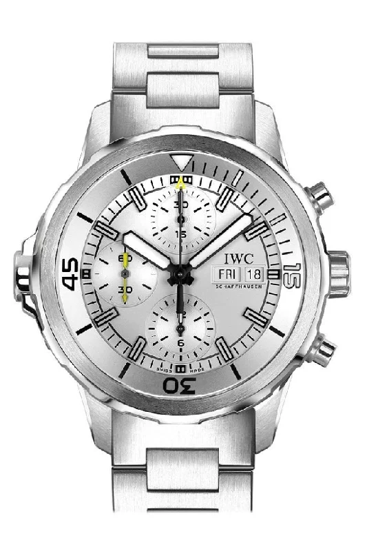 Explore IWC’s Signature Timepieces –IWC Aquatimer Chronograph Silver Dial Stainless Steel Men's Watch IW376802