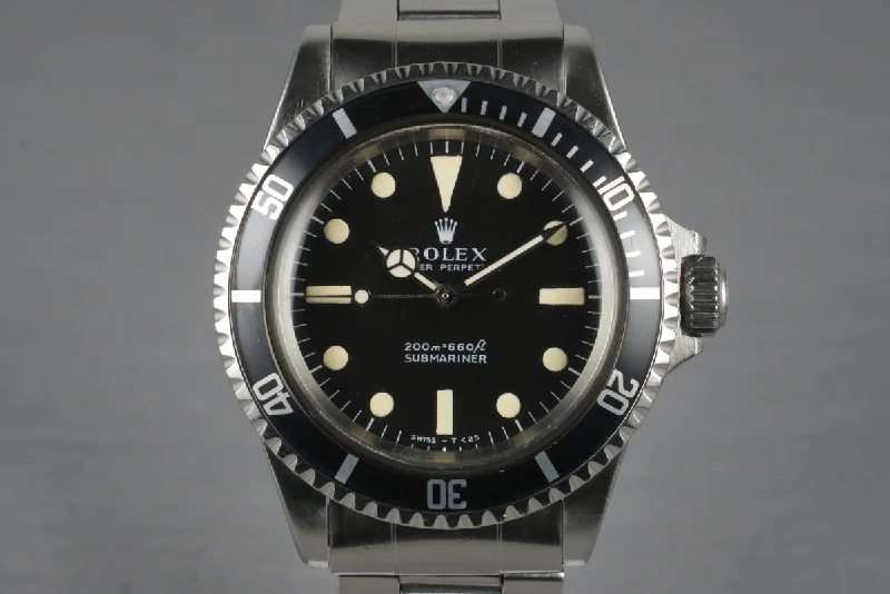 Classic Rolex Watches with Iconic Design –1966 Rolex Submariner 5513 Meters First Dial