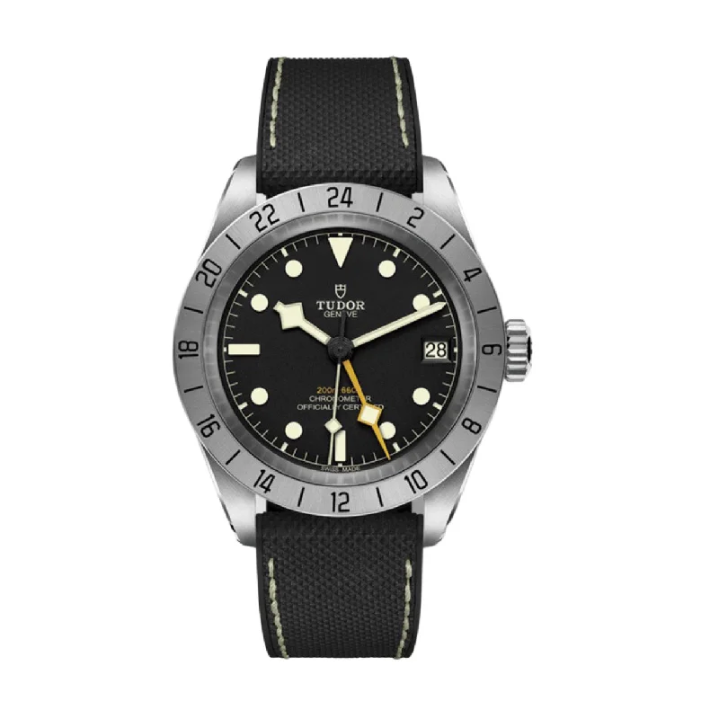 Discover Tudor Watches with Legendary Design –Tudor Black Bay Pro 39mm | Hybrid rubber and leather strap | Black dial | Men's Watch M79470-0003