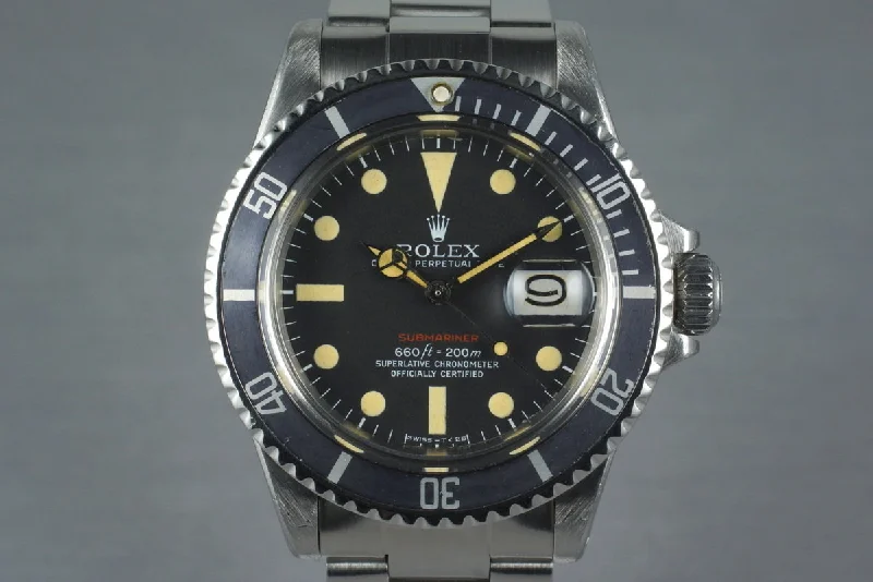 Shop Rolex Watches for Timeless Style –1971 Rolex Red Submariner 1680 Mark V Dial