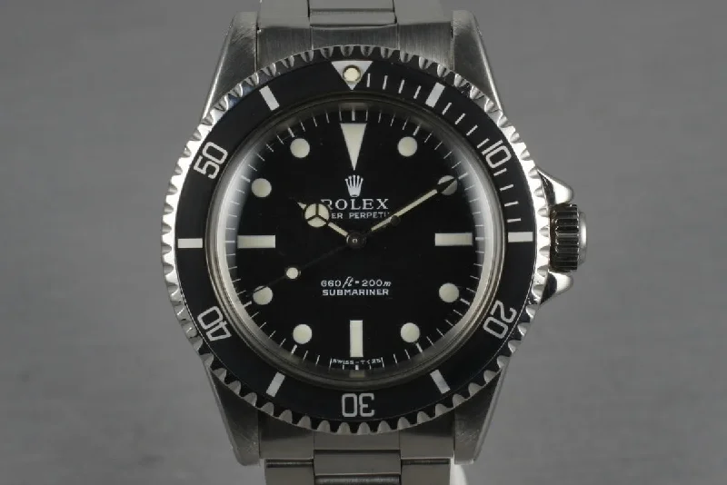 Shop Rare Rolex Timepieces for Ultimate Style –1968 Rolex Submariner 5513 with Super Dome Crystal