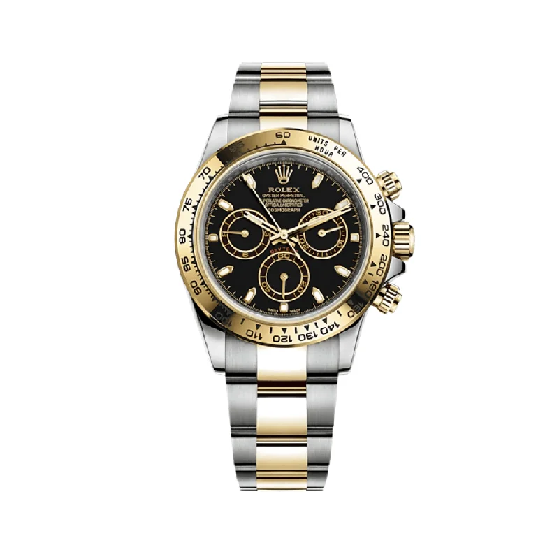 Explore Rolex Watches for Iconic Design –Rolex Daytona 116503 Yellow Gold Stainless Steel Black Dial