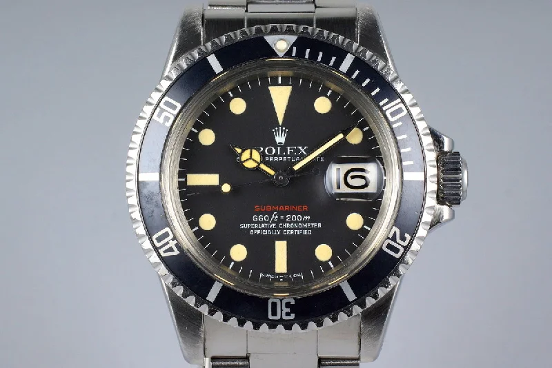 Discover Rolex Watches for the Perfect Gift –1971 Rolex Red Submariner 1680 Mark V Dial