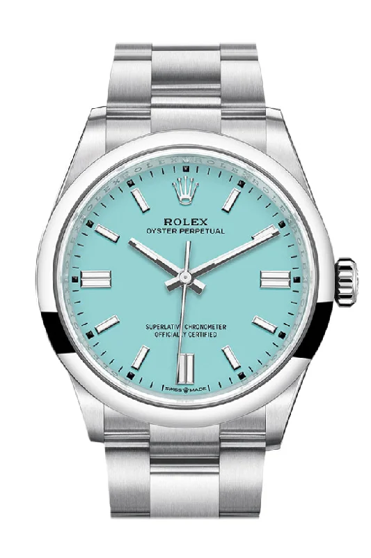 Timeless Rolex Watches for the Modern Collector –Rolex Oyster Perpetual 36 Turquoise Dial Oyster Bracelet Watch 126000