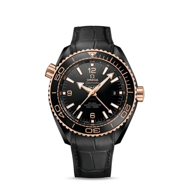 Shop Omega Watches for Iconic Designs –Omega Seamaster 46mm Watch - Ref: 215.63.46.22.01.001 - Black Index Dial, Black Leather Strap