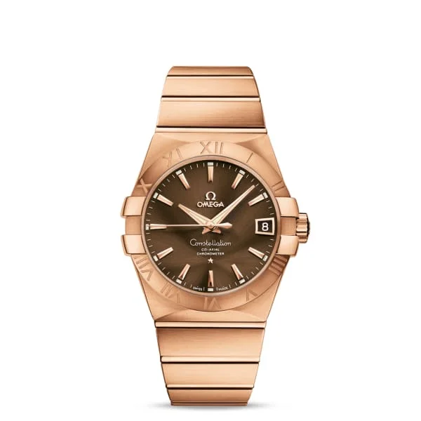 Omega Watches: Perfect for the Watch Enthusiast –Omega Constellation 38mm Watch - Ref: 123.50.38.21.13.001 - Brown Index Dial, 18K Rose Gold Bracelet