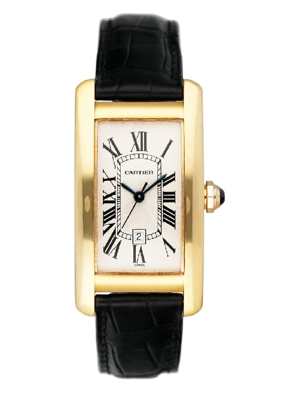 Find Your Signature Cartier Watch –Cartier Tank Americaine W2603556 18K Yellow Gold Ladies Watch