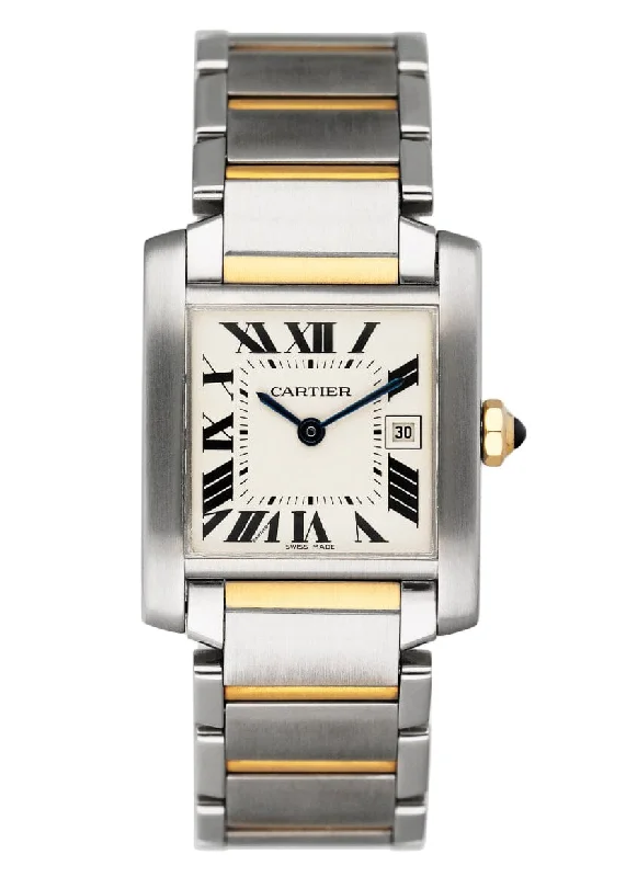 Shop Cartier Watches for Ultimate Precision –Cartier Tank Francaise W51012Q4 Two Tone Midsize Ladies Watch