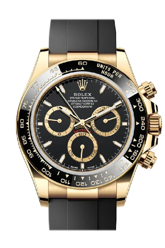 Find Your Signature Rolex Watch –Rolex Daytona 40 Black Dial Yellow Gold Mens Watch 126518LN