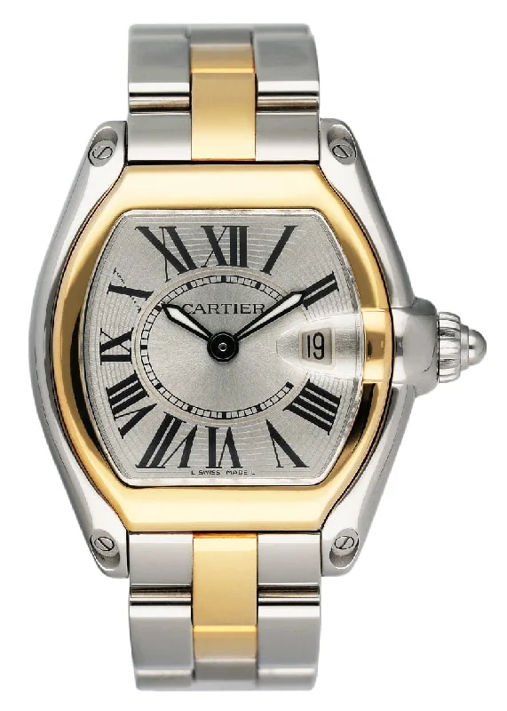 Cartier Watches: Built for Performance and Style –Cartier Roadster W62026Y4 Two Tone Yellow Gold Ladies Watch