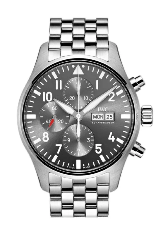 Discover IWC’s Masterpieces of Engineering –IWC Pilot Spitfire Automatic Chronograph Grey Dial 43mm Men's Watch IW377719