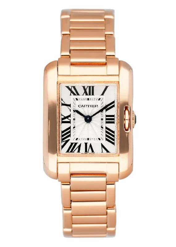 Find Cartier Watches for Sophisticated Tastes –Cartier Tank Anglaise W5310013 18K Rose Gold  Ladies Watch