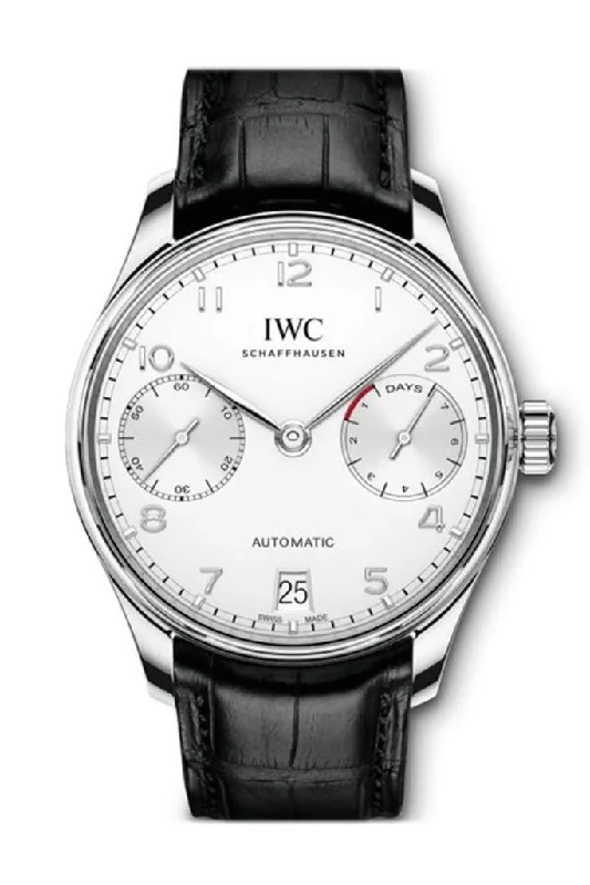 IWC Watches for Luxury Timekeeping –IWC Portuguese 7 Days in Stainless Steel Silver Dial Men's Watch  IW500712