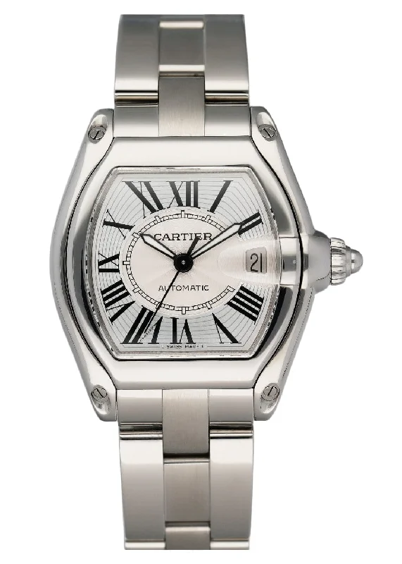 Find Cartier Watches for Sophisticated Tastes –Cartier Roadster W62025V3 Stainless Steel Mens Watch Box Papers