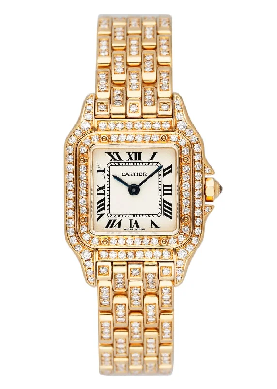 Cartier Watches: Designed for the Sophisticated –Cartier Panthere 866919 18K Yellow Gold & Diamond Ladies Watch Box Papers