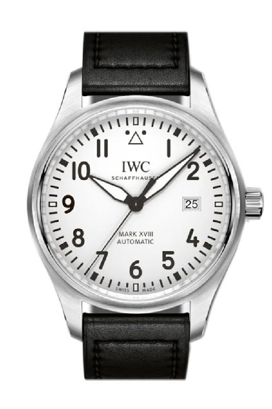 Discover IWC Watches for True Watch Collectors –IWC Pilot's Mark XVIII Automatic Silver Dial 40mm Men's Watch IW327002