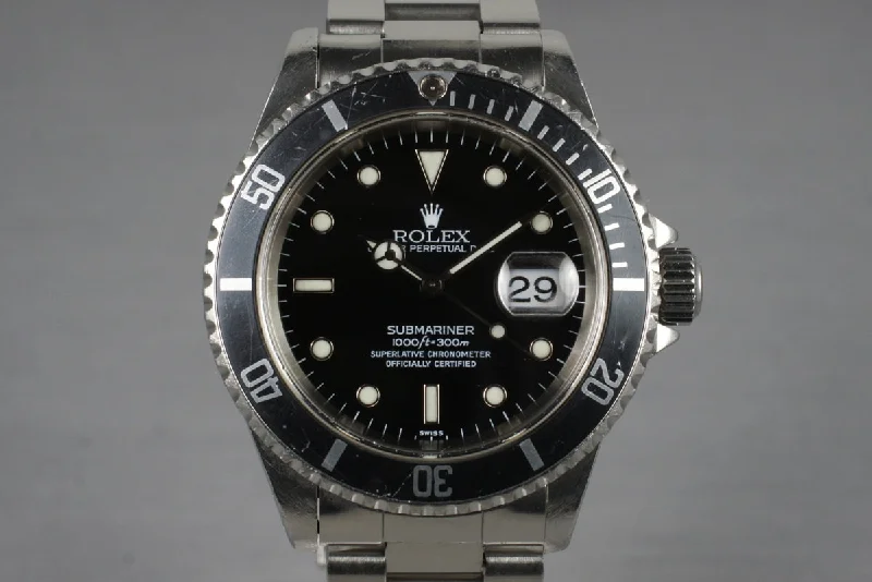 Find Rolex Watches with Legendary Status –1999 Rolex Submariner 16610 with Box and Papers