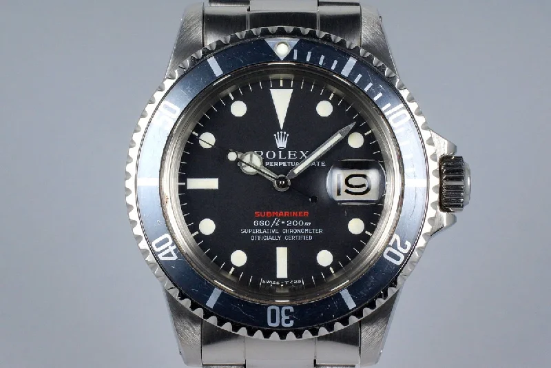 Discover Rolex Watches for the Modern Era –1970 Rolex Red Submariner 1680 Mark IV Dial