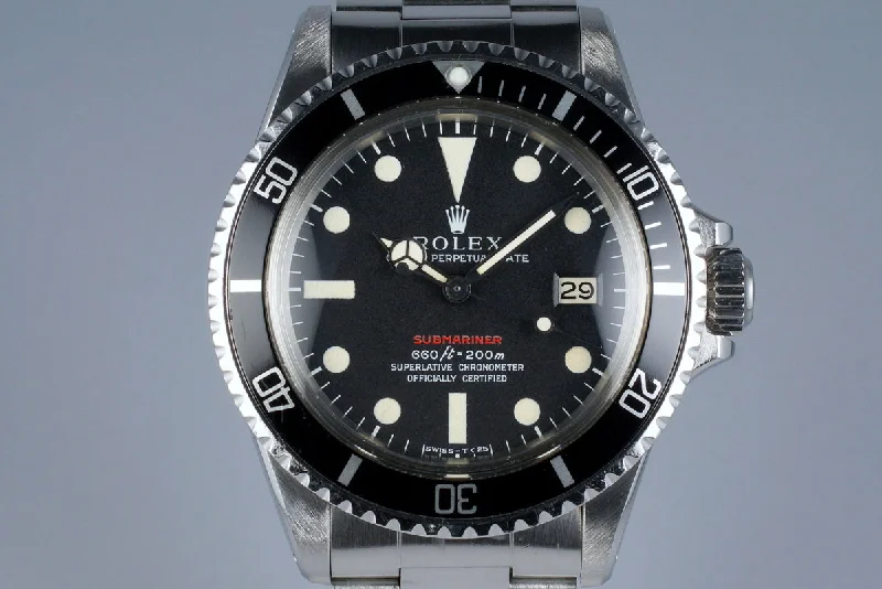 Rolex Watches: Crafted for the Most Discerning Buyers –1970 Rolex Red Submariner 1680 Mark IV Dial