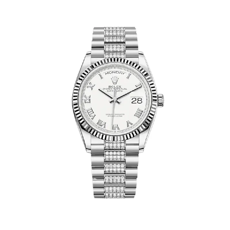 Rolex Watches for the Ultimate Collector –Rolex Day-Date 128239 White Gold White Dial